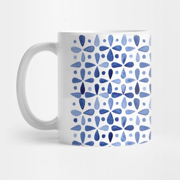 Imperfect Geometry Indigo Grid by NicSquirrell